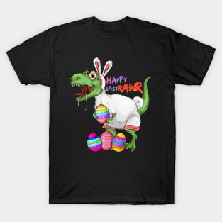 Happy Eastrawr T-Shirt Dinosaur T-Rex Easter Bunny T-Shirt